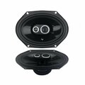 Audiopipe 6 x 8 in. 150W 3-Way Midrange Car Speakers AU599892